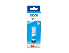 Epson Botella de Tinta 106 Cian C13T00R240 para EcoTank ET-7700 y ET-7750