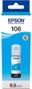 Epson Botella de Tinta 106 Cian C13T00R240 para EcoTank ET-7700 y ET-7750