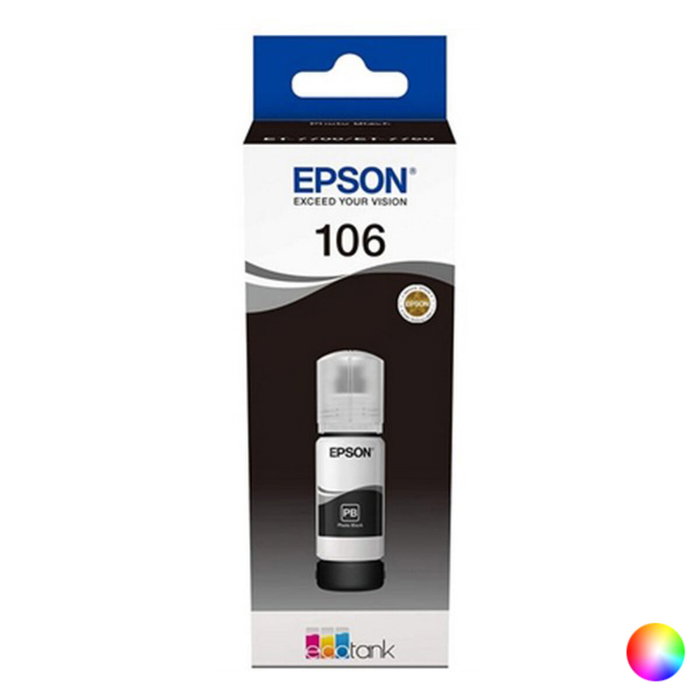 Epson Botella de Tinta 106 Magenta para EcoTank ET-7700 y ET-7750 Epson Botella de Tinta 106 Magenta para EcoTank ET-7700 y ET-7750