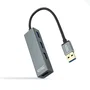 Nano Cable 10.16.4402 Hub USB 3.0 a 4xUSB 3.0 Gris 10cm Plug and Play Compatible USB 2.0