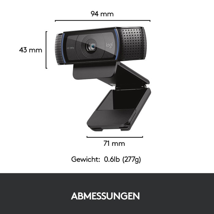 Logitech C920 Pro HD Webcam Full HD