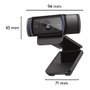 Logitech C920 Pro HD Webcam Full HD Negro