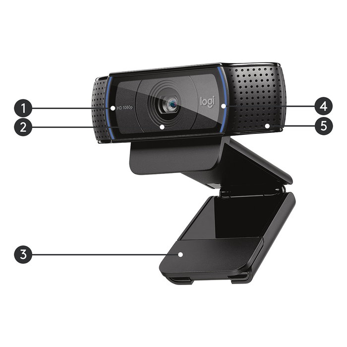 Logitech C920 Pro HD Webcam Full HD Negro Logitech C920 Pro HD Webcam Full HD Negro