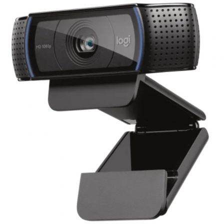 Logitech C920 HD Pro Webcam, Cámara Web Full HD 1080p para Videollamadas con Enfoque Automático, Micrófono Estéreo y Conexión USB, Negro, Ref. 960-001055