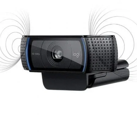 Logitech C920 HD Pro Webcam, Cámara Web Full HD 1080p para Videollamadas con Enfoque Automático, Micrófono Estéreo y Conexión USB, Negro, Ref. 960-001055