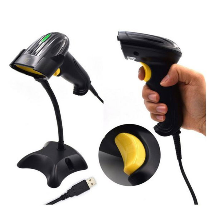 Ewent EW3400 Lector de códigos de barras 1D Láser Negro USB Ewent EW3400 Lector de códigos de barras 1D Láser Negro USB