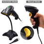 Ewent EW3400 Lector de códigos de barras 1D Láser Negro USB