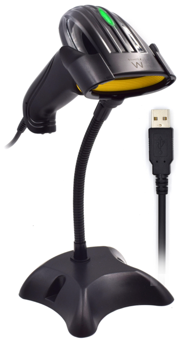 Ewent EW3400 Lector de códigos de barras 1D Láser Negro USB Ewent EW3400 Lector de códigos de barras 1D Láser Negro USB