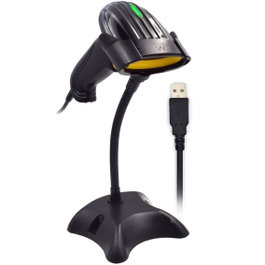 Ewent EW3400 Lector de Códigos de Barras 1D Láser USB Negro
