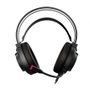 Krom Kappa Auriculares Gaming con Micrófono Flexible, Sonido 50mm, Iluminación RGB LED, Conexión USB y Jack 3.5mm