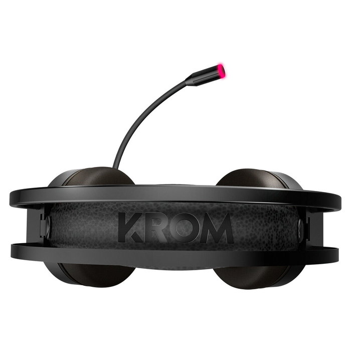 Krom Auriculares Gaming con Micrófono Kappa NXKROMKAPPA Jack 3.5 USB 2.0 Negros RGB LED