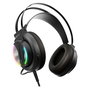 Krom Auriculares Gaming con Micrófono Kappa NXKROMKAPPA Jack 3.5 USB 2.0 Negros RGB LED