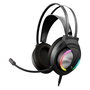 Krom Auriculares Gaming con Micrófono Kappa NXKROMKAPPA Jack 3.5 USB 2.0 Negros RGB LED