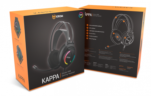 Krom Kappa Auriculares Gaming RGB Negro Krom Kappa Auriculares Gaming RGB Negro