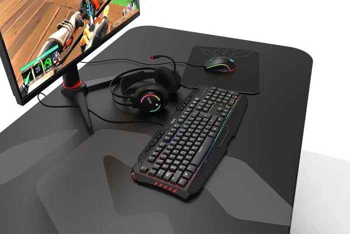 Krom Kappa Auriculares Gaming RGB con Micrófono Flexible