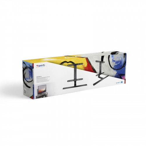 TooQ DB3265F-B Soporte de Mesa para TV de 165,1 cm (65") Negro, Soporte de Aluminio Ajustable en Altura Compatible con VESA 200x200 a 400x400, Peso Máximo 40 kg