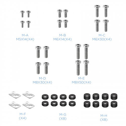 TooQ DB3265F-B Soporte de Mesa para TV de 165,1 cm (65") Negro, Soporte de Aluminio Ajustable en Altura Compatible con VESA 200x200 a 400x400, Peso Máximo 40 kg
