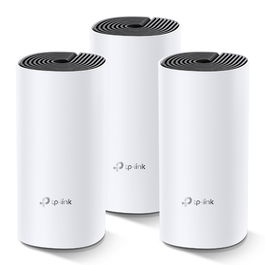 TP-LINK Punto de Acceso wifi DecoM4 con 3 dispositivos. Wifi Mesh, doble banda 2,4Ghz & 5Ghz