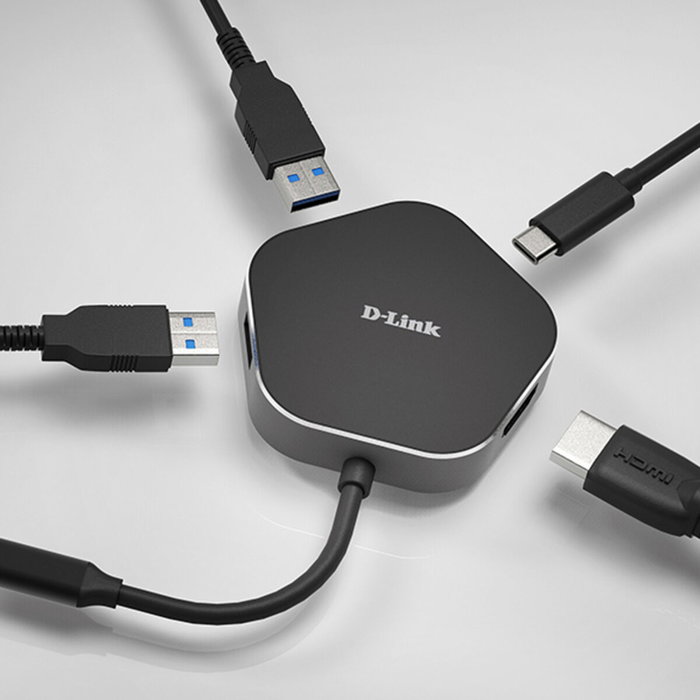 D-Link DUB-M420 Docking Station con HDMI 4K y 2 Puertos USB 3.0