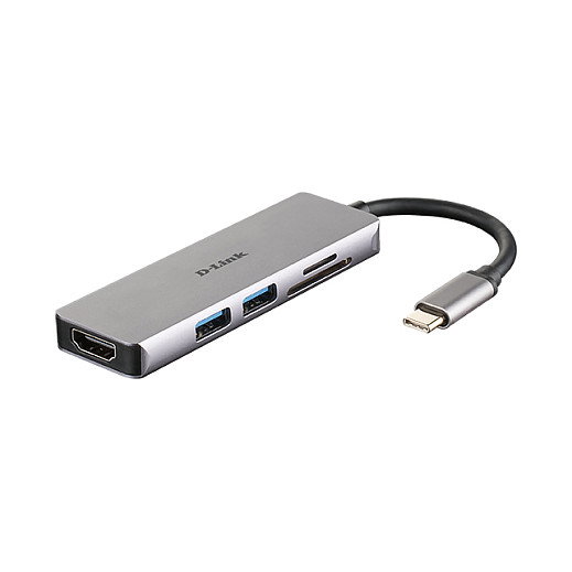 D-Link DUB-M530 Docking Station USB-C 5 en 1 con HDMI 4K y Lector de Tarjetas