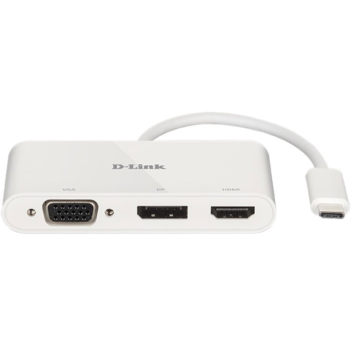 D-Link Hub USB V310 HDMI 4K, DisplayPort 4K, VGA 1080p para Mac/Windows/Linux