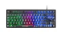 Mars Gaming MCPTKLES Combo Gaming Teclado + Ratón Óptico USB, Teclado TKL Compacto Español con Iluminación RGB, Ratón Ligero 3200 DPI