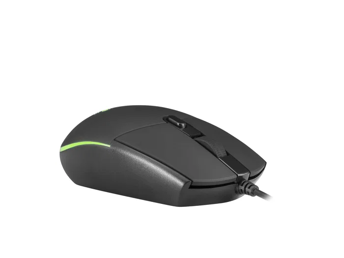 Mars Gaming MCPTKLES Combo Gaming Teclado + Ratón Óptico USB, Teclado TKL Compacto Español con Iluminación RGB, Ratón Ligero 3200 DPI