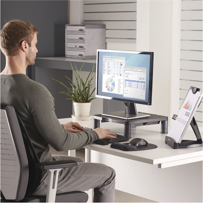 Fellowes Soporte para Monitor Estándar Ajustable Grafito Fellowes Soporte para Monitor Estándar Ajustable Grafito