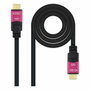 Nanocable Cable HDMI V2.0 4K@60Hz 15m Negro, Rosa