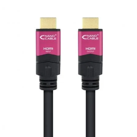 Nano Cable 10.15.3715 Cable HDMI 2.0 Macho-Macho 4K@60Hz 18 Gbps 15m Negro