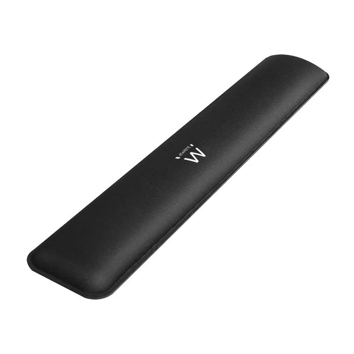 Ewent EW3180 Almohadilla Ergonómica para Muñecas - Antideslizante, Extraancha, para Teclado Completo - Negro