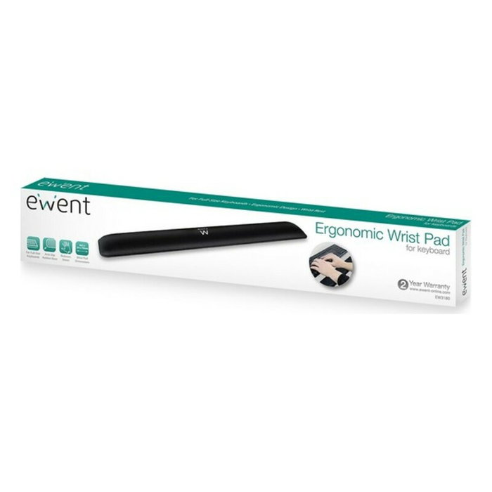 Ewent EW3180 Almohadilla Ergonómica para Muñecas Negra