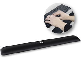 Ewent EW3180 - Almohadilla Ergonómica para la Muñeca, Extraancha, Espuma Suave, Base Antideslizante, para Teclado de Tamaño Completo