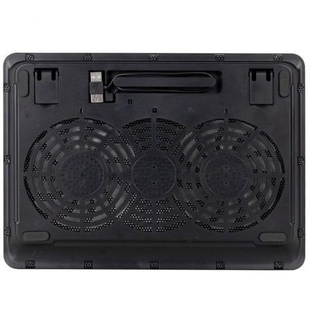 NGS Soporte Refrigerante Jetstand para Portátiles hasta 15.6" con Iluminación LED Azul y Doble Ventilador