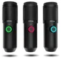 Krom Kapsule Kit Micrófono de Condensador USB Negro para Streaming, Podcast y Gaming - Micrófono para PC con Filtro Pop, Soporte y Montura Antishock