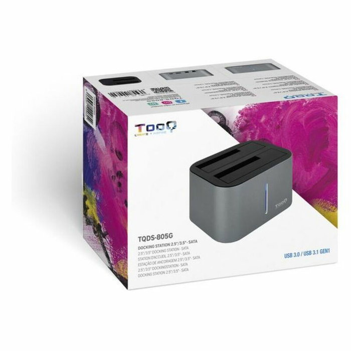 Tooq Docking Station TQDS-805G para HDD/SSD SATA 2.5/3.5 con Clonación Tooq Docking Station TQDS-805G para HDD/SSD SATA 2.5/3.5 con Clonación