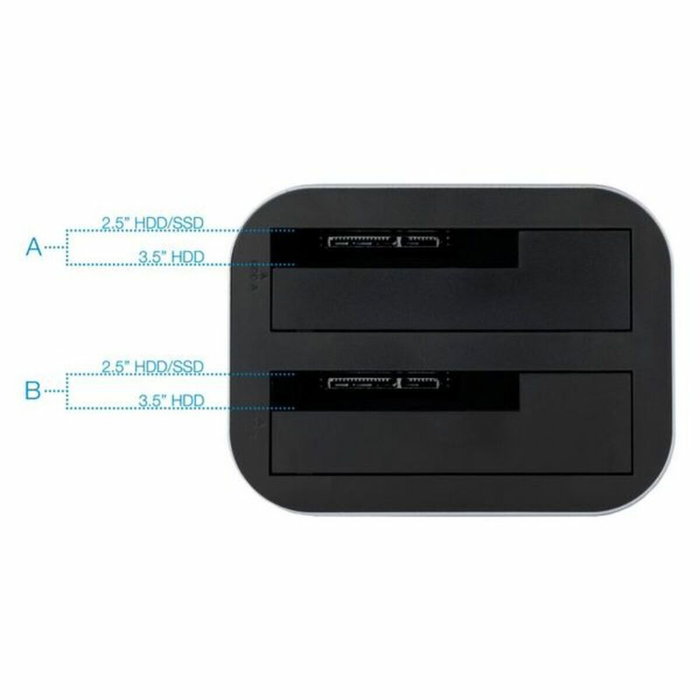 Tooq Docking Station TQDS-805G para HDD/SSD SATA 2.5/3.5 con Clonación Tooq Docking Station TQDS-805G para HDD/SSD SATA 2.5/3.5 con Clonación