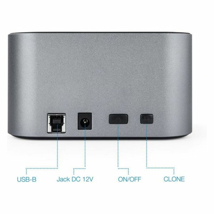 Tooq Docking Station TQDS-805G para HDD/SSD SATA 2.5/3.5 con Clonación Tooq Docking Station TQDS-805G para HDD/SSD SATA 2.5/3.5 con Clonación