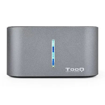 TooQ Docking Station TQDS-805G para Discos Duros HDD/SSD SATA de 2.5 y 3.5 Pulgadas con USB 3.0 y Función de Clonación