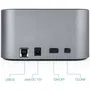 TooQ Docking Station TQDS-805G para Discos Duros HDD/SSD SATA de 2.5 y 3.5 Pulgadas con USB 3.0 y Función de Clonación