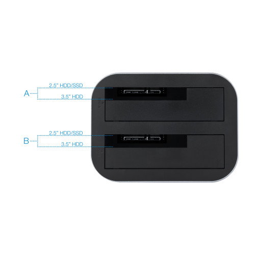 Tooq Docking Station TQDS-805G para HDD/SSD SATA 2.5/3.5 con Clonación Tooq Docking Station TQDS-805G para HDD/SSD SATA 2.5/3.5 con Clonación