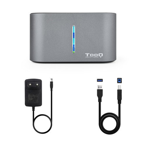 Tooq Docking Station TQDS-805G para HDD/SSD SATA 2.5/3.5 con Clonación Tooq Docking Station TQDS-805G para HDD/SSD SATA 2.5/3.5 con Clonación