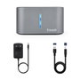 Tooq Docking Station TQDS-805G para HDD/SSD SATA 2.5/3.5 con Clonación