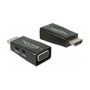 DeLOCK 65901 Adaptador HDMI A a VGA y Audio 3,5 mm Negro