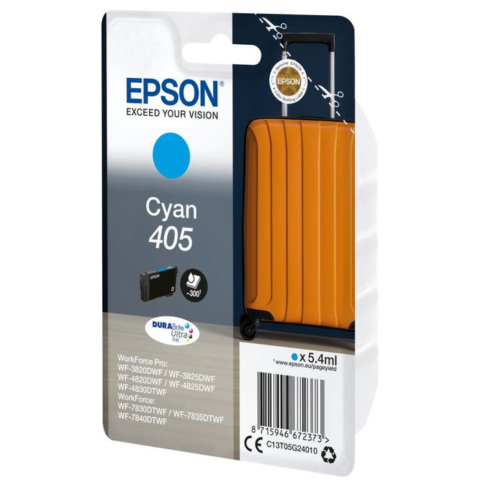 Epson Cartucho de Tinta Cian 405 DURABrite Ultra C13T05G24010 Epson Cartucho de Tinta Cian 405 DURABrite Ultra C13T05G24010