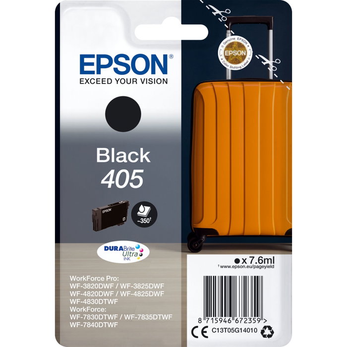Epson Cartucho de Tinta 405 Negro DURABrite Ultra (C13T05G14010) Standard Edition