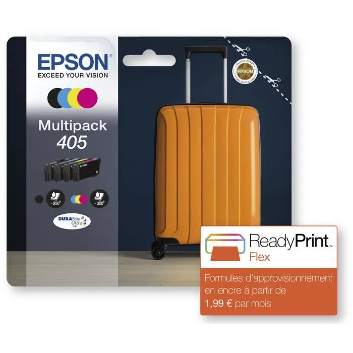 Epson Multipack 405 DURABrite Ultra (BK/C/M/Y) para WorkForce Pro y WorkForce Epson Multipack 405 DURABrite Ultra (BK/C/M/Y) para WorkForce Pro y WorkForce