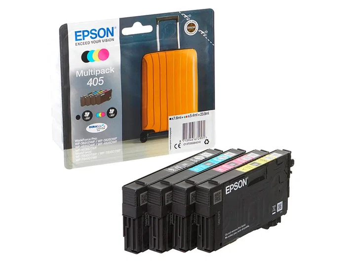 Epson Multipack 405 DURABrite Ultra (BK/C/M/Y) para WorkForce Pro y WorkForce Epson Multipack 405 DURABrite Ultra (BK/C/M/Y) para WorkForce Pro y WorkForce