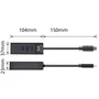 Ewent EW1141 Hub USB Type-C - Base/Replicador de Puertos con 3x USB 3.2 Gen 1, 1x Puerto Gigabit RJ-45 Ethernet, Color Negro, Plug & Play