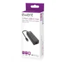 Ewent EW1141 Hub USB Type-C - Base/Replicador de Puertos con 3x USB 3.2 Gen 1, 1x Puerto Gigabit RJ-45 Ethernet, Color Negro, Plug & Play